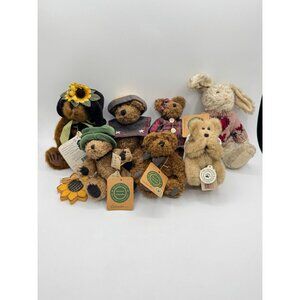 Vintage Assorted Lot of 7 Boyds Bears Plush Toys Collector's 90's-'02